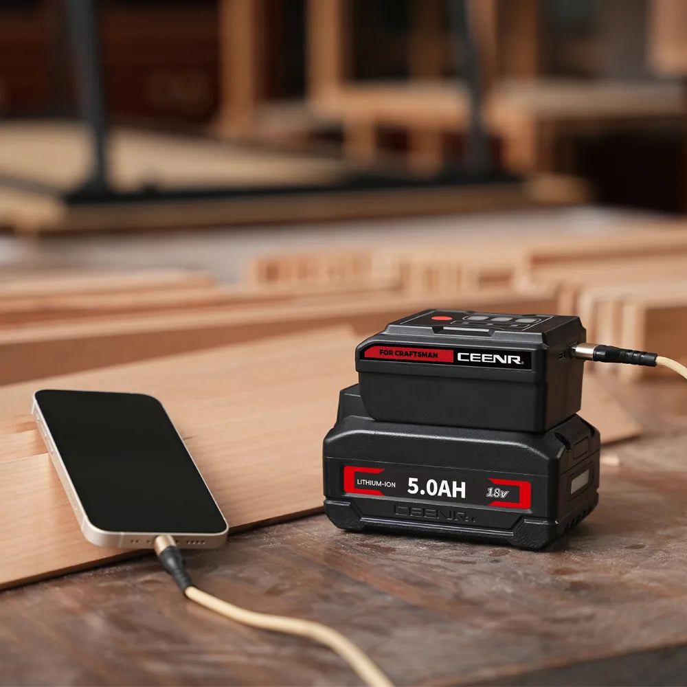 CEENR 45W USB-C-Powerbank-Adapter für Craftsman 20V Max Akkus