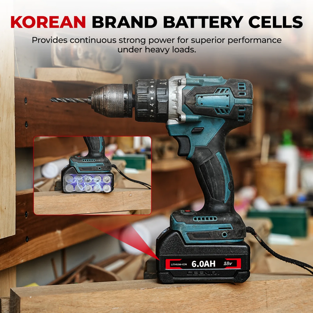 CEENR 6,0Ah Akku für Makita 18V | Ersatz für Modell BL1860B