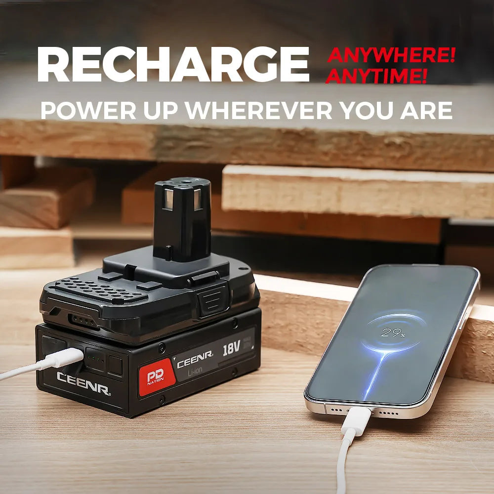CEENR® PDnation™ Brand Mount für Ryobi 18V Elektrowerkzeuge