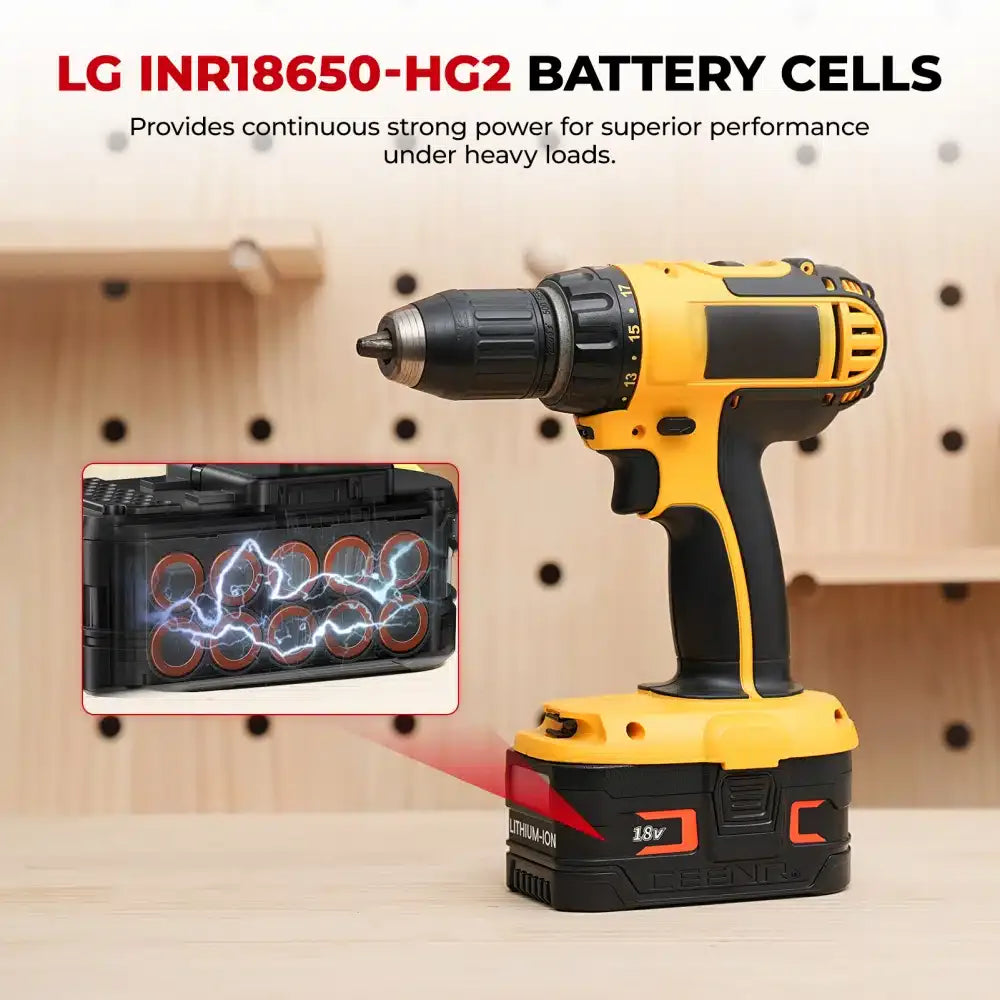 CEENR 6,0Ah Akku für DeWalt 18V | Ersatz für Modell DC9096
