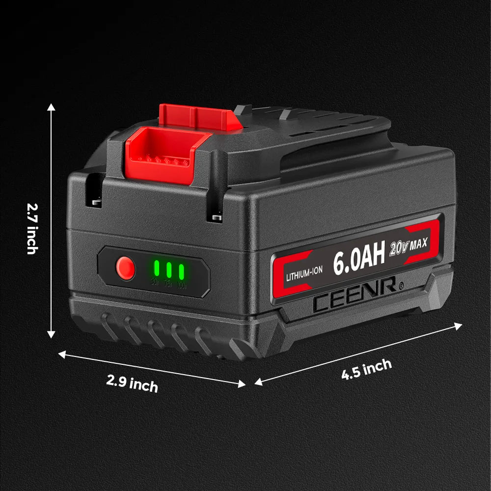 CEENR 6,0Ah Akku für Craftsman 18V (20V Max) | Ersatz für Modell V20
