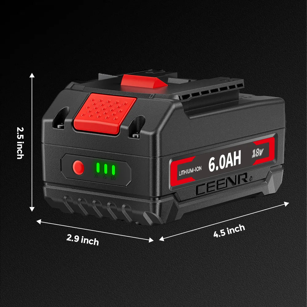 CEENR 6,0Ah Akku für Bosch 18V | Ersatz für Modell BAT610G