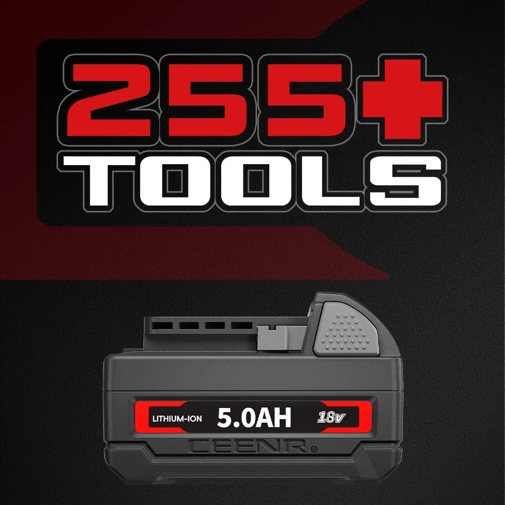 CEENR 5,0Ah Akku für Milwaukee 18V | Ersatz für Modell M18