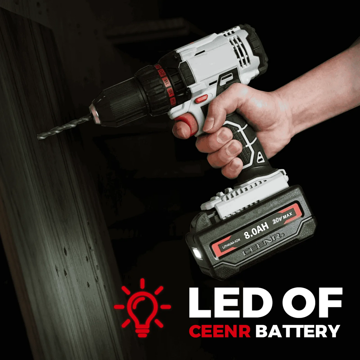 CEENR 8,0Ah Akku für Porter Cable 20V Max | Ersatz für Modell PCC685