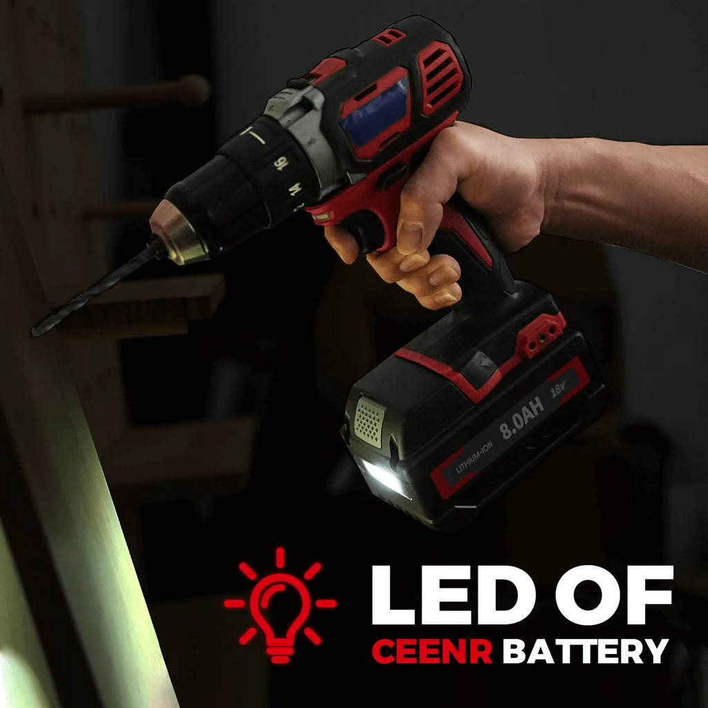 CEENR 8,0Ah Akku für Milwaukee 18V | Ersatz für Modell M18