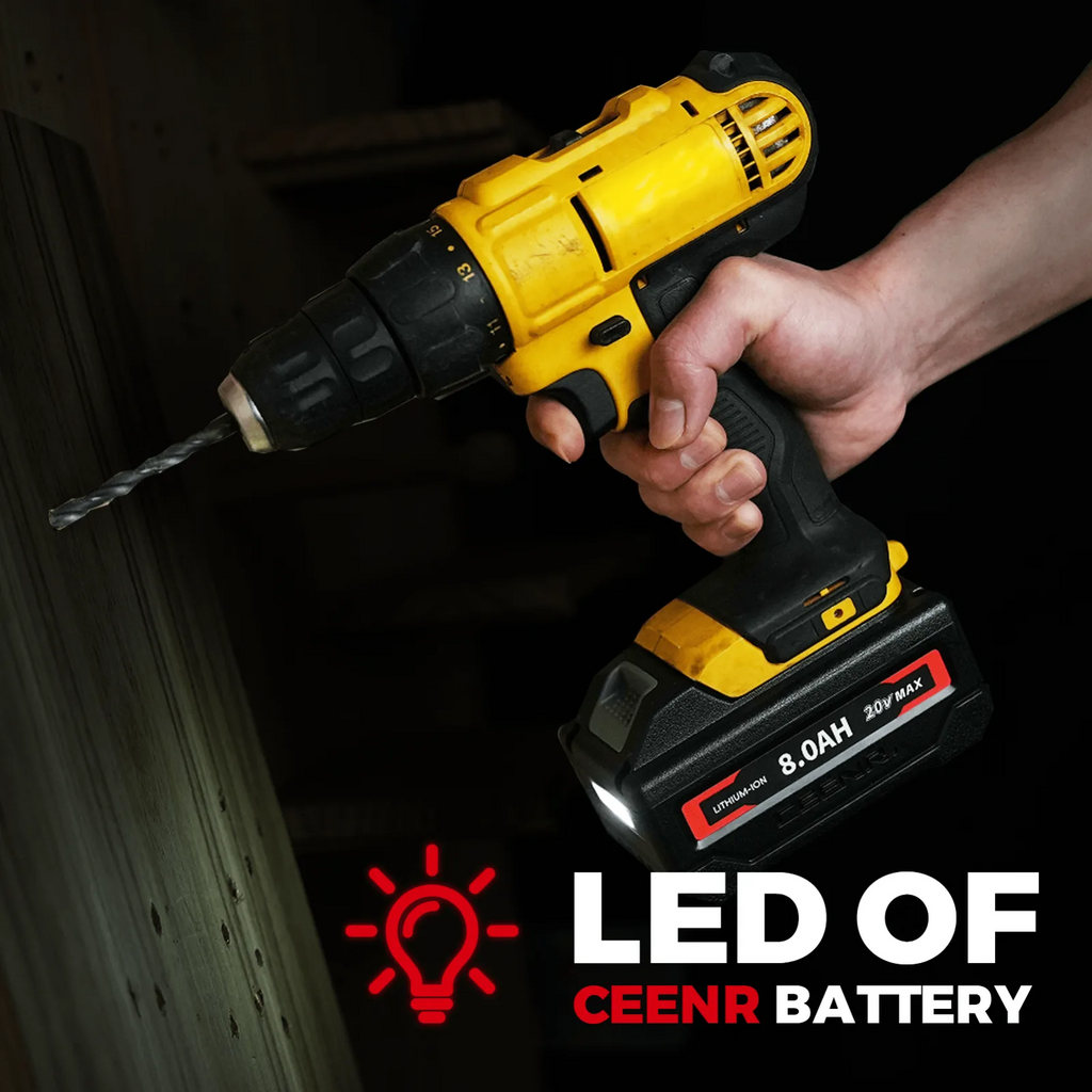 CEENR 8,0Ah Akku für DeWalt 20V Max | Ersatz für Modell DCB200
