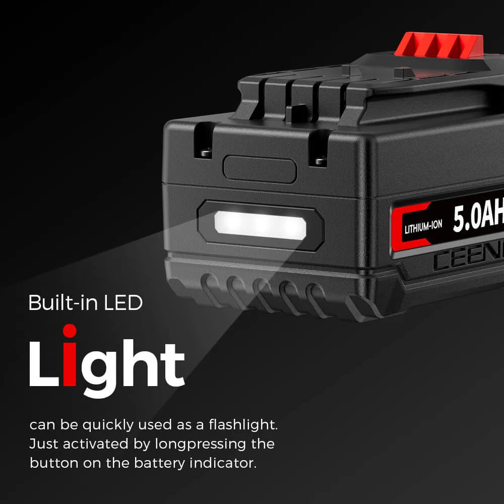 CEENR 5,0Ah Akku für Craftsman 20V Max | Ersatz für Modell V20