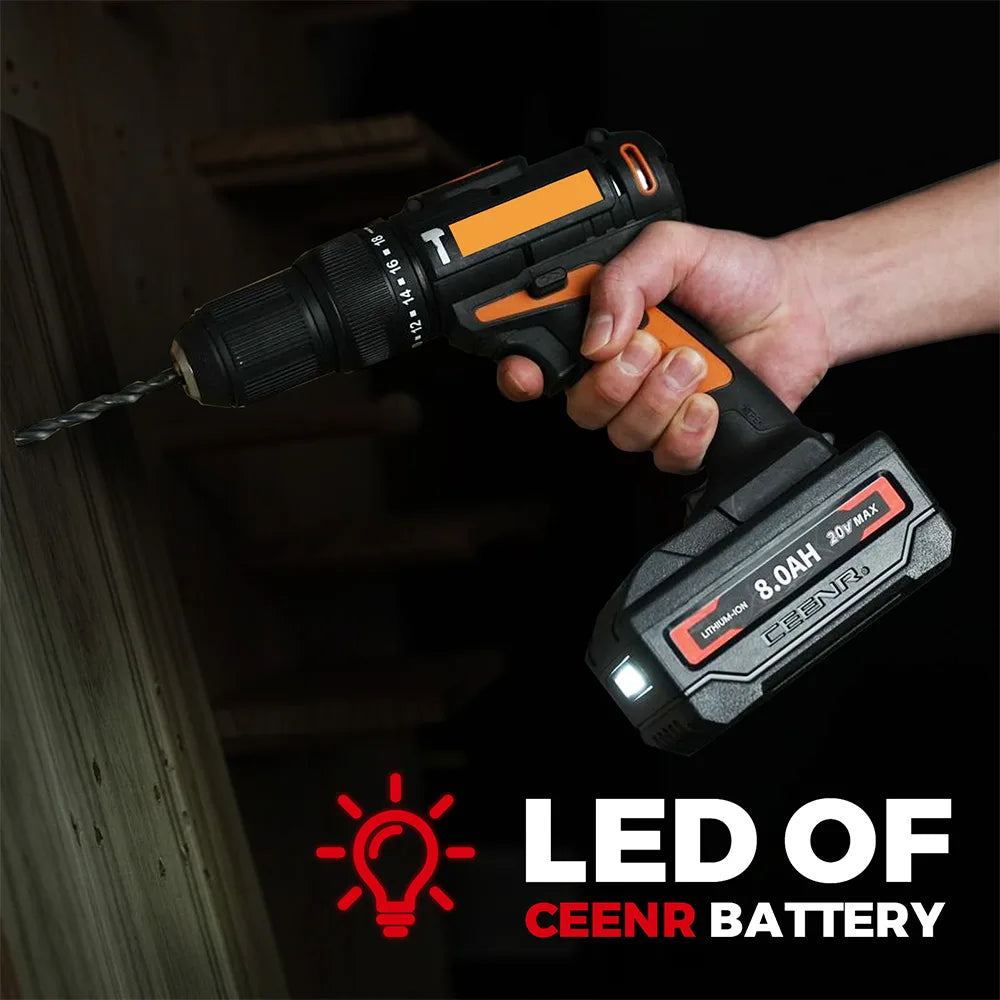 CEENR 8,0Ah Akku für Worx 20V Max | Modell WA3551