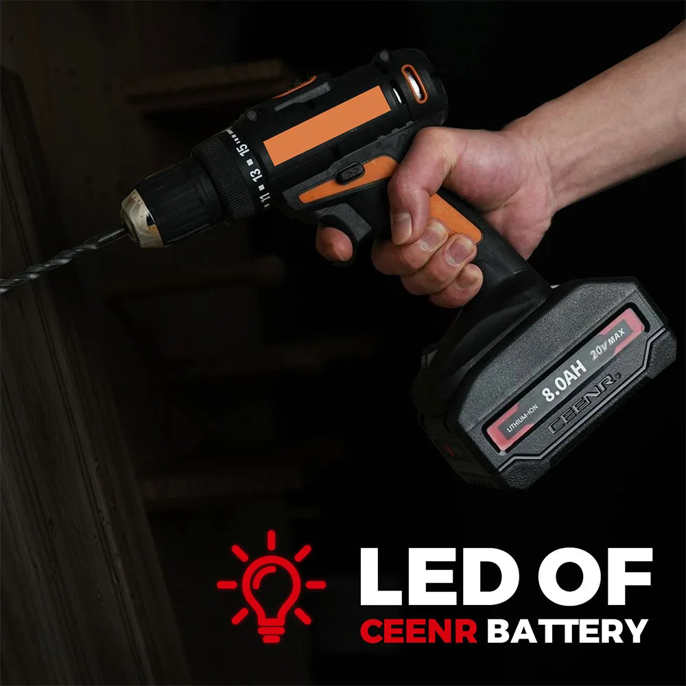 CEENR 8,0Ah Akku für Worx 20V Max | Modell WA3520