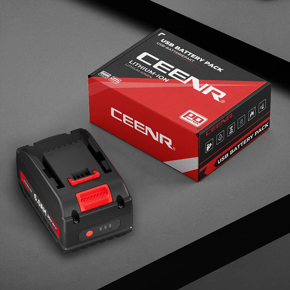 CEENR 6,0Ah Akku für Worx 18V (20V Max) | Modell WA3520