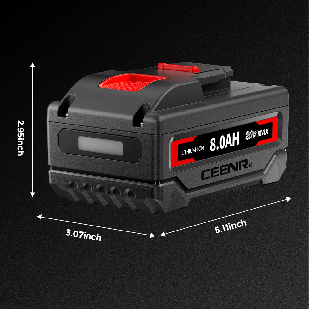 CEENR 8,0Ah Akku für Worx 20V Max | Modell WA3551