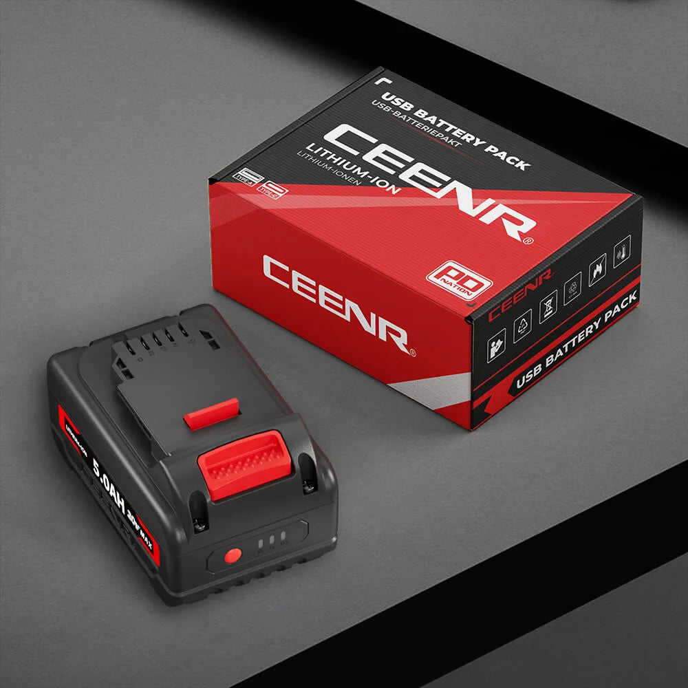 CEENR 5,0Ah Akku für DeWalt 20V Max | Ersatz für Modell DCB200