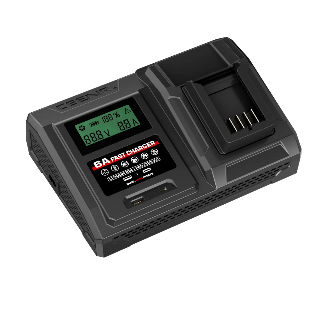 CEENR 6-Ampere-Schnellladegerät für Craftsman 20V Max Lithium-Ionen-Akkus