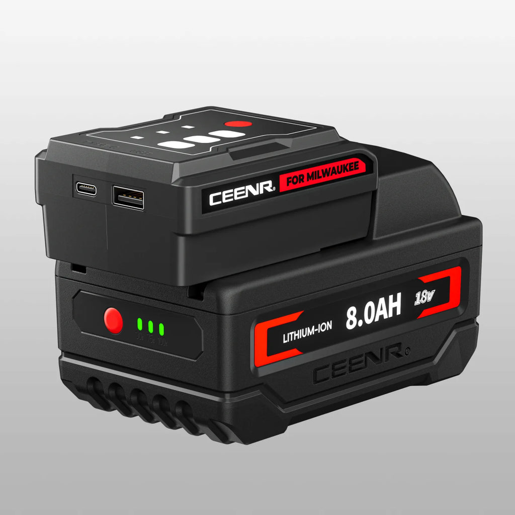 CEENR 45W USB-C-Powerbank-Adapter für Milwaukee 18V Akkus