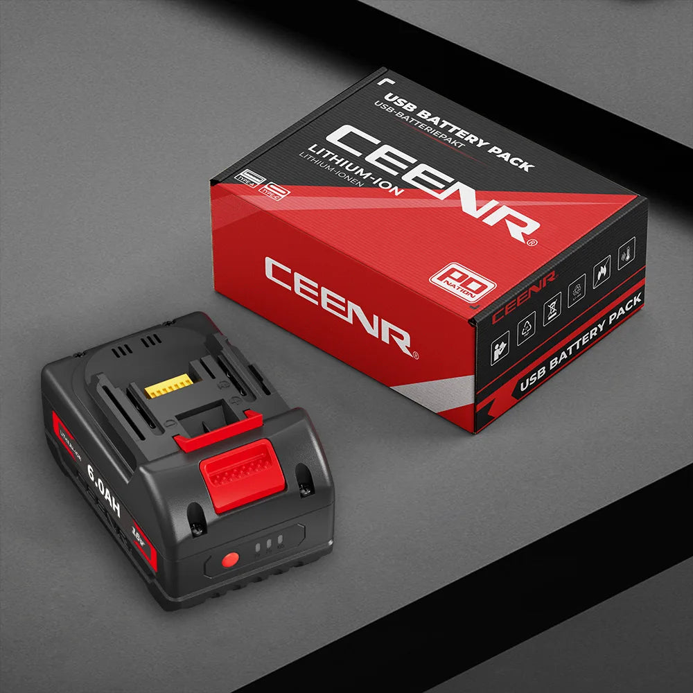 CEENR 6,0Ah Akku für Makita 18V | Ersatz für Modell BL1860B