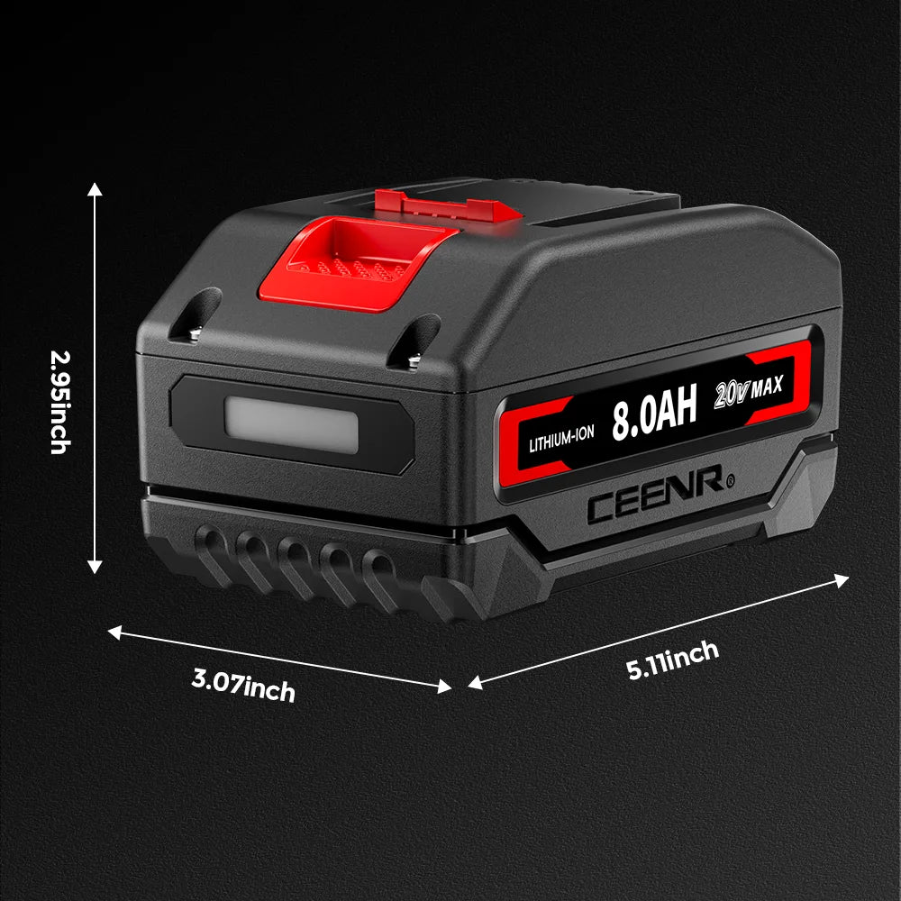 CEENR 8,0Ah Akku für Worx 20V Max | Modell WA3520