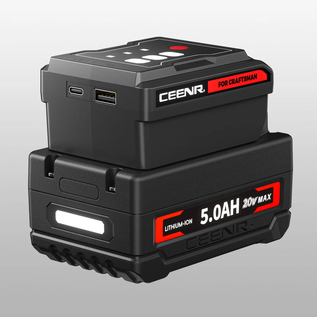 CEENR 45W USB-C-Powerbank-Adapter für Craftsman 20V Max Akkus