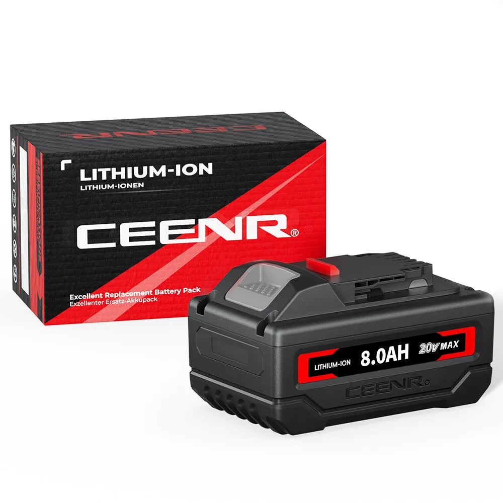 CEENR 8,0Ah Akku für DeWalt 20V Max | Ersatz für Modell DCB200
