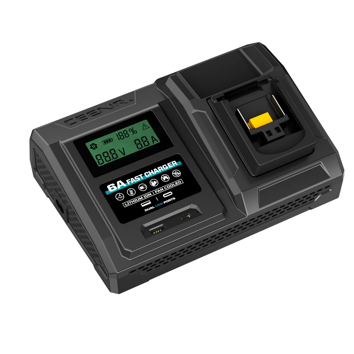 CEENR 6-Ampere-Schnellladegerät für Makita 18V Lithium-Ionen-Akkus