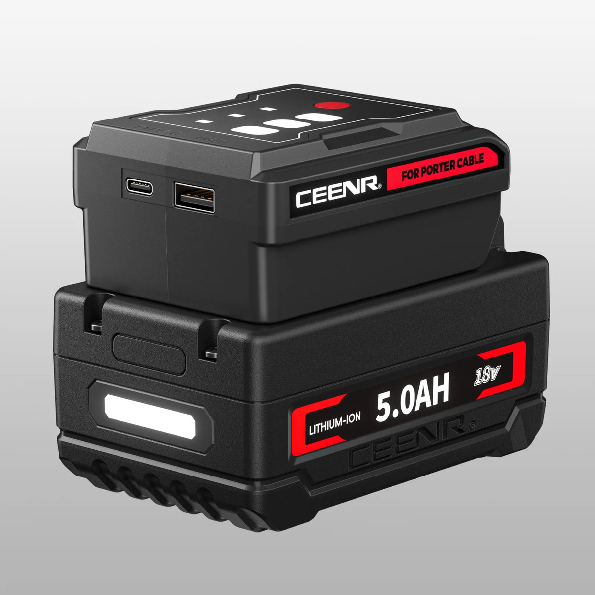 CEENR 45W USB-C-Powerbank-Adapter für Porter Cable 20V Max Akkus