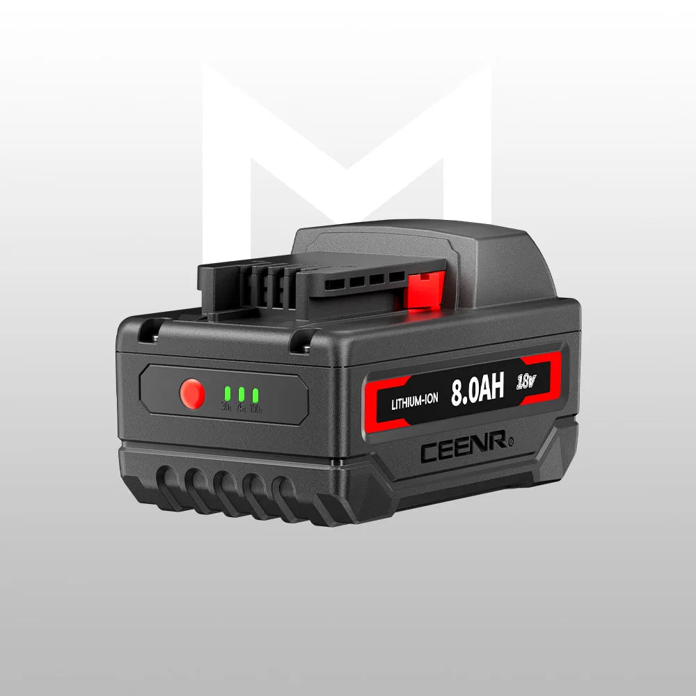 CEENR 8,0Ah Akku für Milwaukee 18V | Ersatz für Modell M18