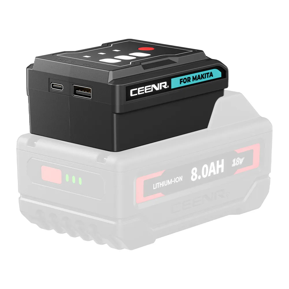 CEENR 45W USB-C-Powerbank-Adapter für Makita 18V Akkus