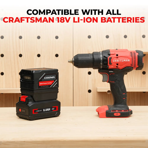 CEENR 150W tragbarer Wechselrichter für Craftsman 20V Max Li-Ion Akkus