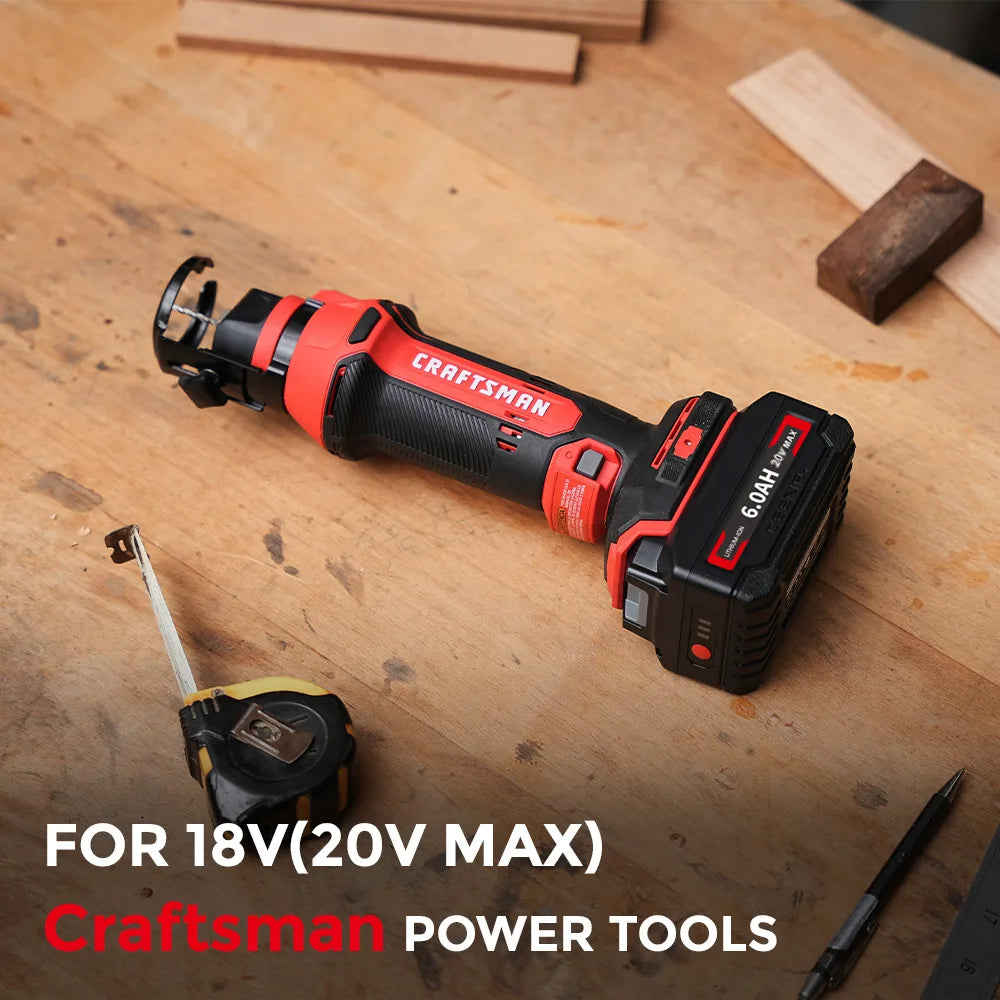CEENR 6,0Ah Akku für Craftsman 18V (20V Max) | Ersatz für Modell V20