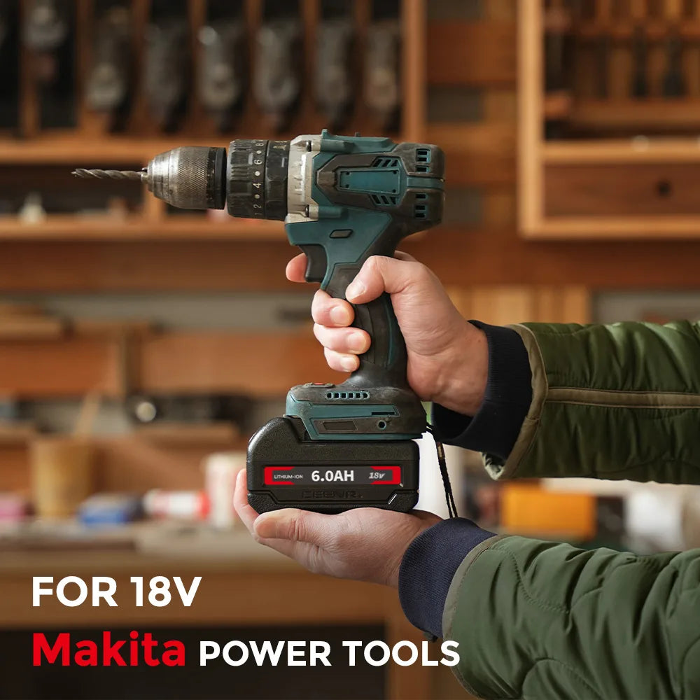CEENR 6,0Ah Akku für Makita 18V | Ersatz für Modell BL1860B