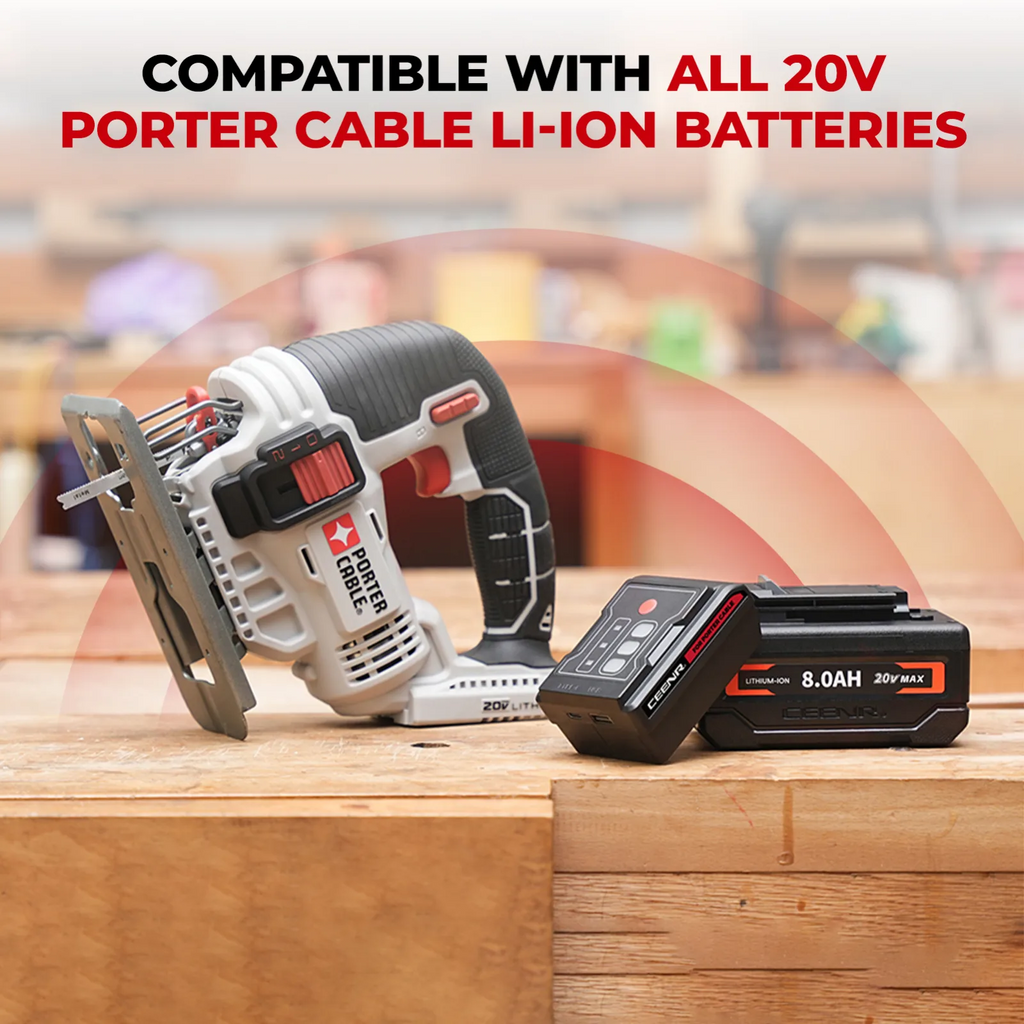 CEENR 45W USB-C-Powerbank-Adapter für Porter Cable 20V Max Akkus