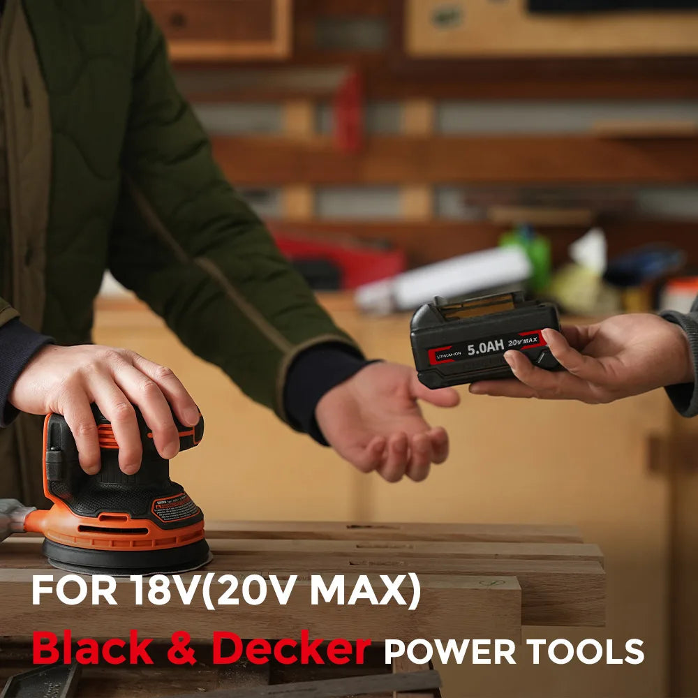 CEENR 5,0Ah Akku für BLACK+DECKER 18V (20V Max) | Ersatz für Modell LBXR20