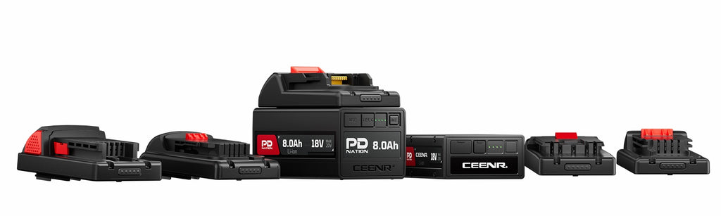 CEENR PDnation™ 8,0Ah Universal-Werkzeugakku — 1.600+ Werkzeuge, 100W USB-C